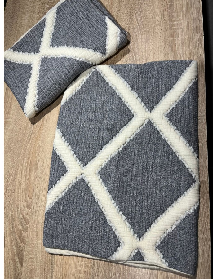 ANTRASİT Müslin Yastık Kılıfı Adet